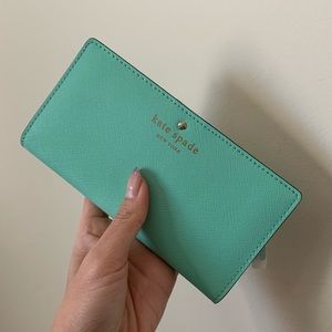 Kate Spade bifold Wallet - mint